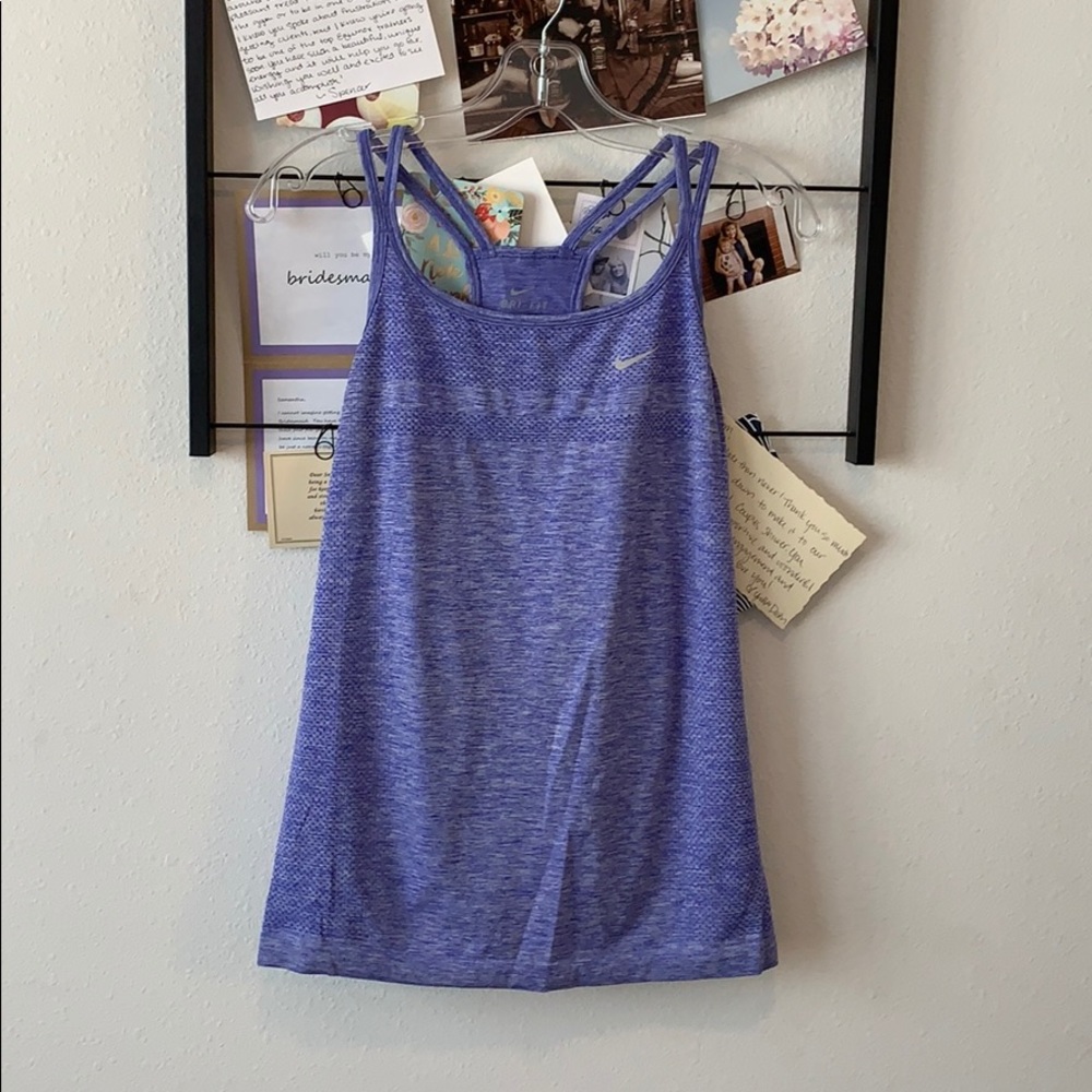 Purple Nike dri-fit tank top